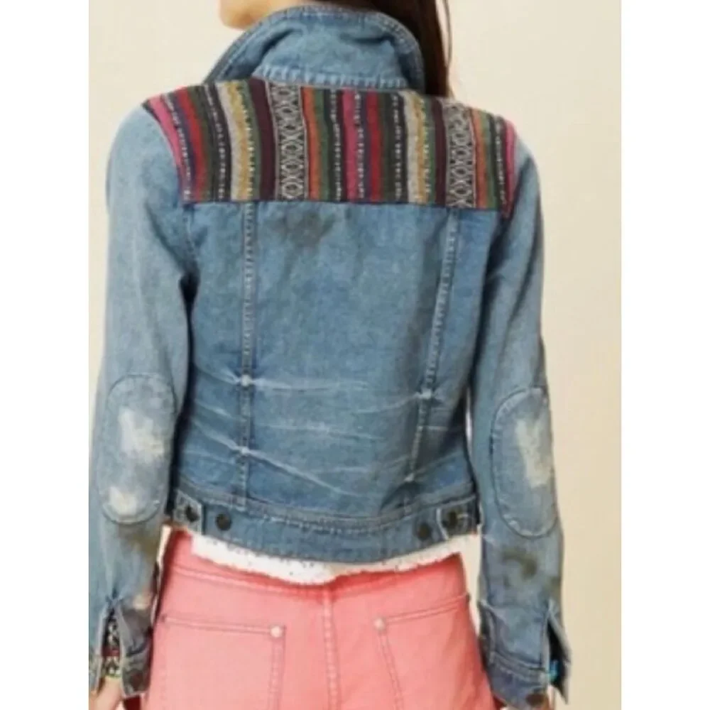 NEW Free People Women’s 0 Baja Denim Jacket - Picture 2 of 16